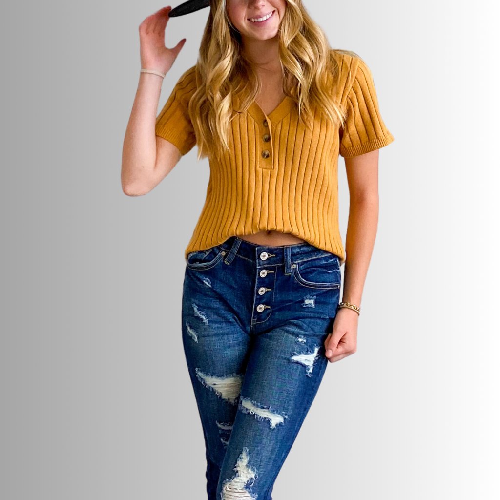 Kancan Highrise Distressed Jeans